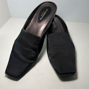 Liz Claiborne Flex Gwyneth Black Mule Heels